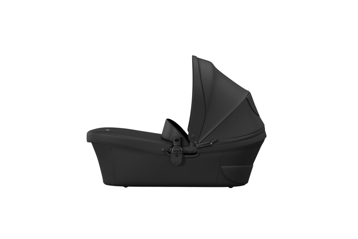 mima xari max bassinet with shared Black canopy, stylish newborn stroller accessory
