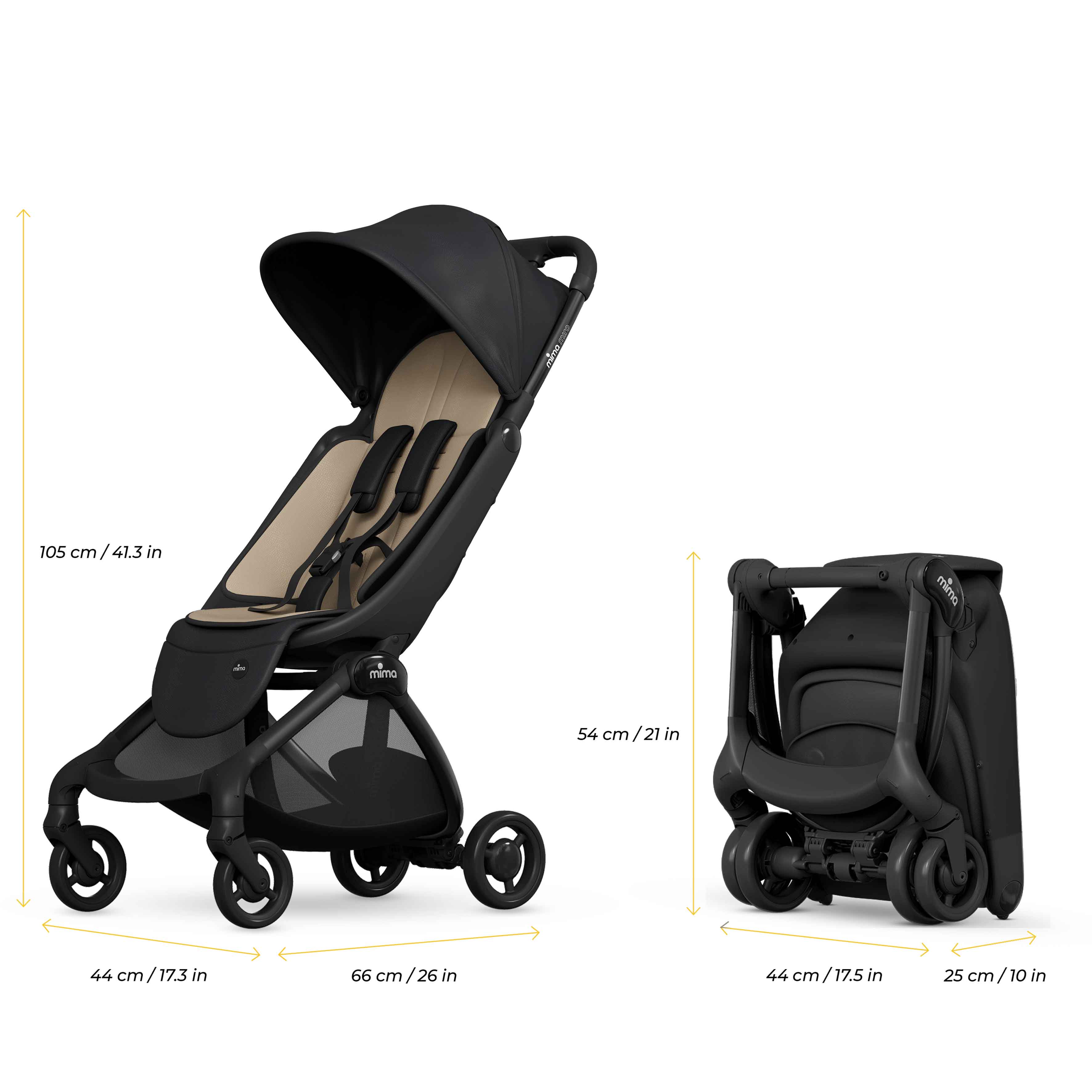 Mima Miro Compact luxury Travel baby stroller
