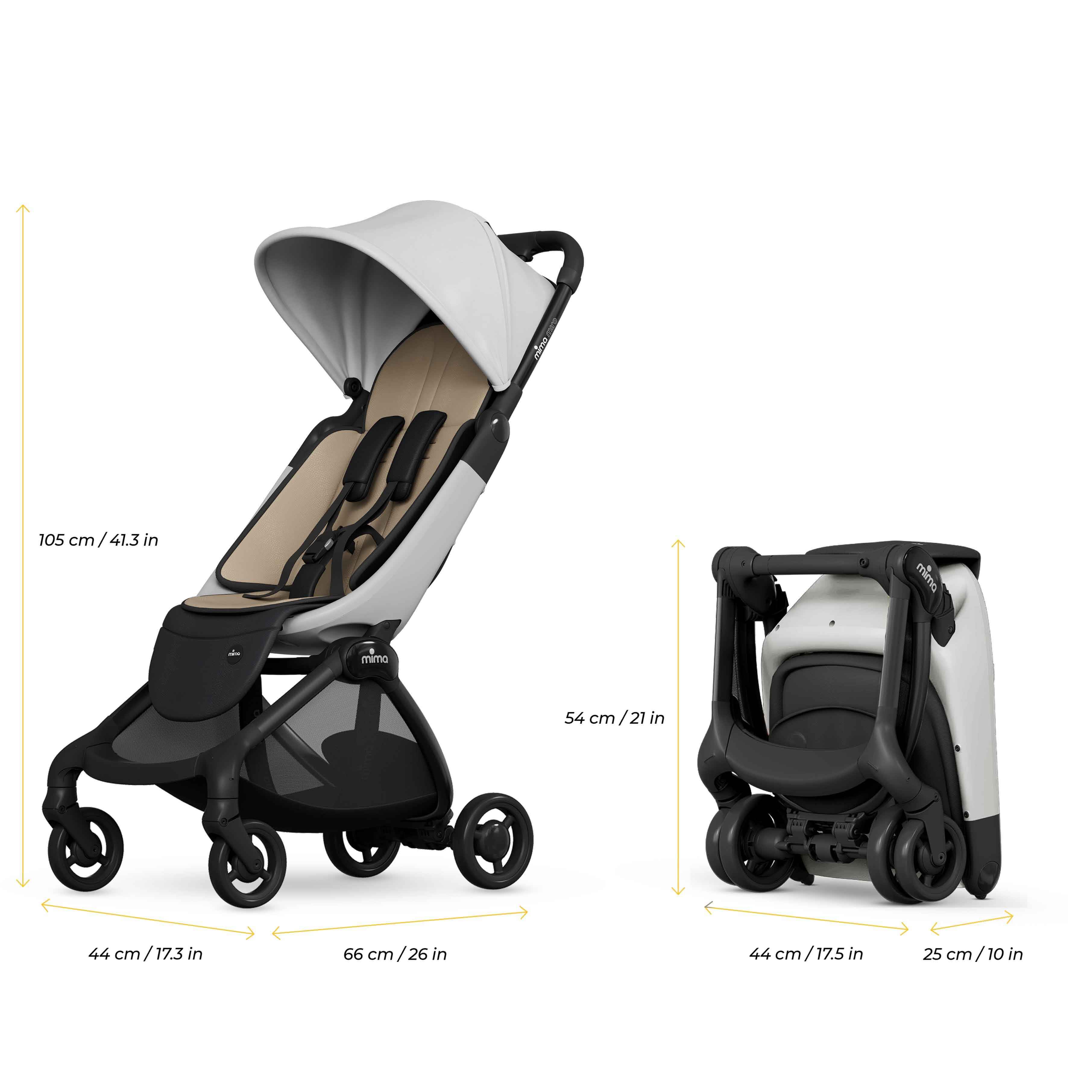 Mima Miro Compact luxury Travel baby stroller
