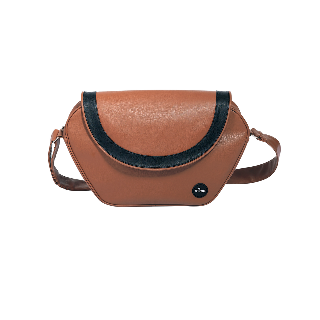 universal stroller mima trendy changing bag in camel, for carrying diapers and baby essentials