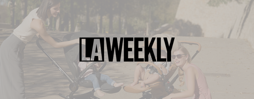 As-Seen-In_blog_la weekly news_Eco-Friendly Urban Parenting in LA_black stroller_23APR2024