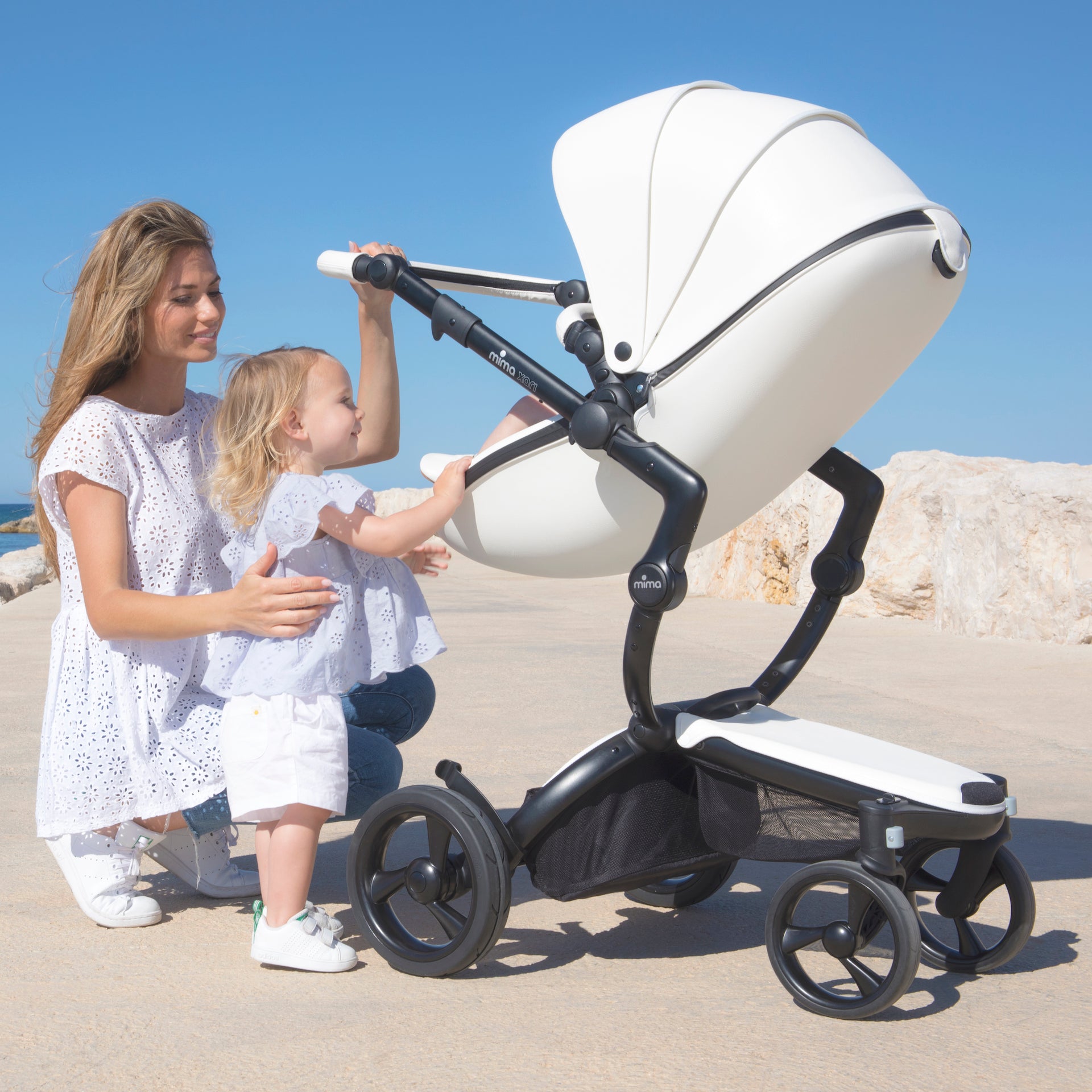 Mima cheap leather stroller