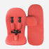 Coral Red mima Xari seat pad, mattress and apron flap  for style and comfort 