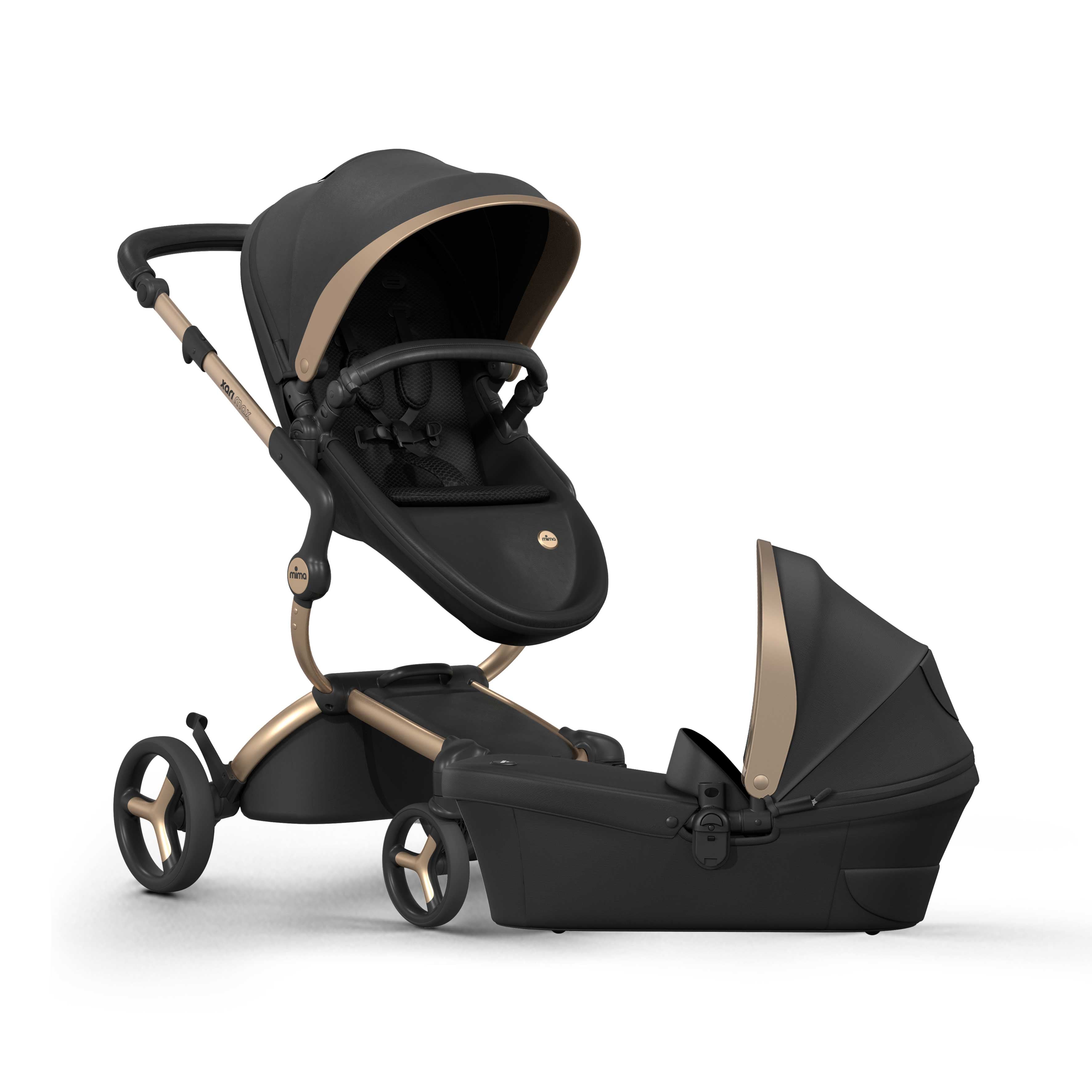 lilly gold car seat stroller mima xari max Black & Gold