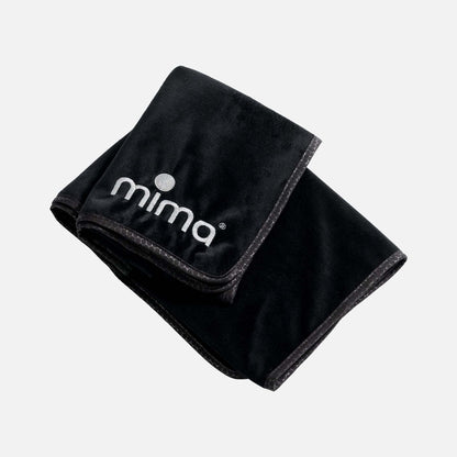 universal mima baby blanket in black for stroller, soft and cozy for outdoor walks