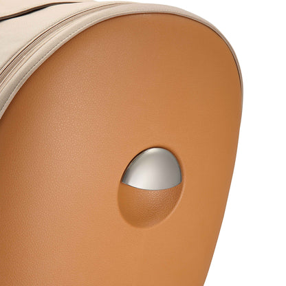 rear view of the leatherette seat shell and adjustment button on mima creo 
