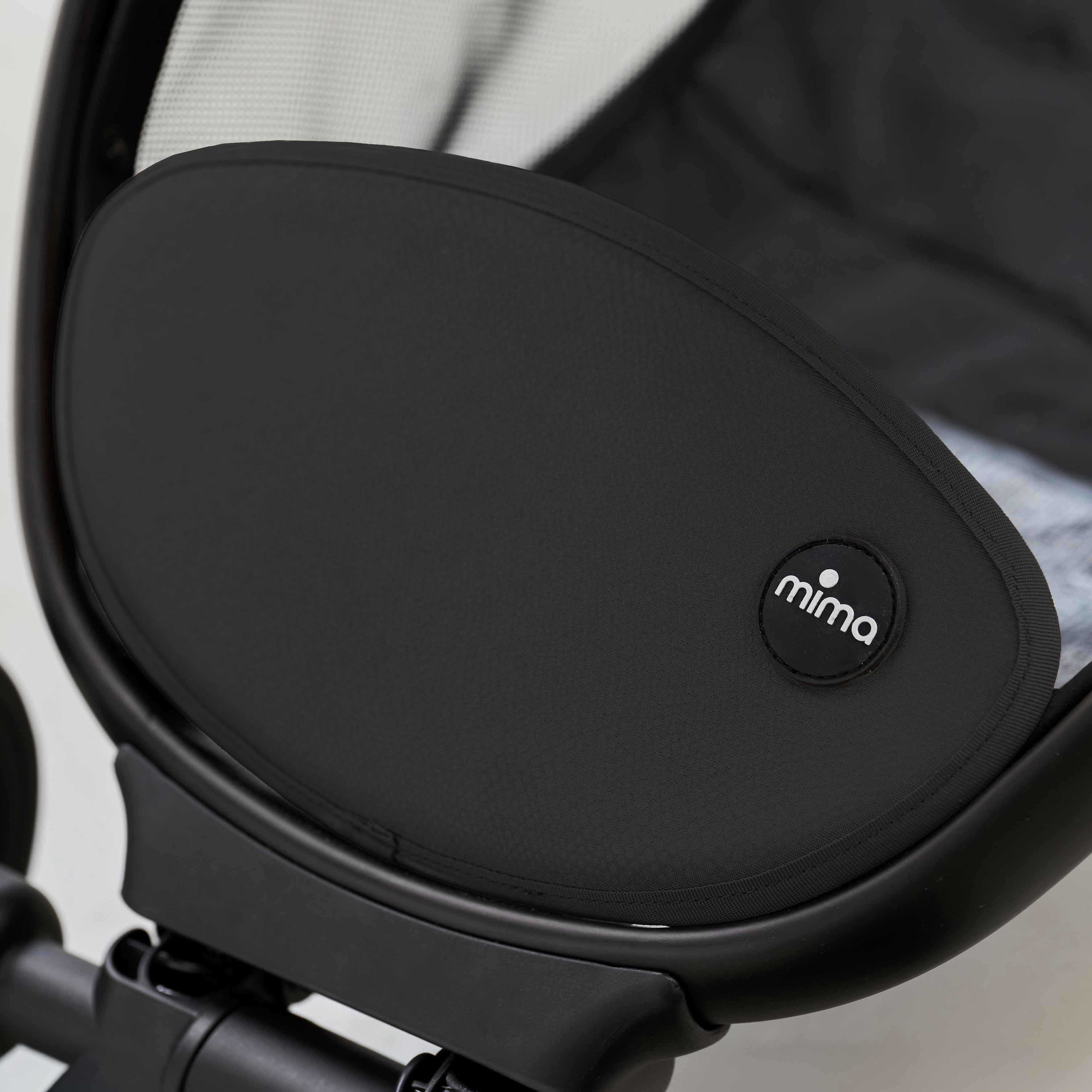 close up of basket cover on mima miro stroller in mocha 