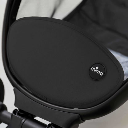 close up of basket cover on mima miro stroller in mocha 