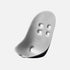 Silver Mima Moon High Chair Seat Pad, thermoformed and lightweight, standalone view 