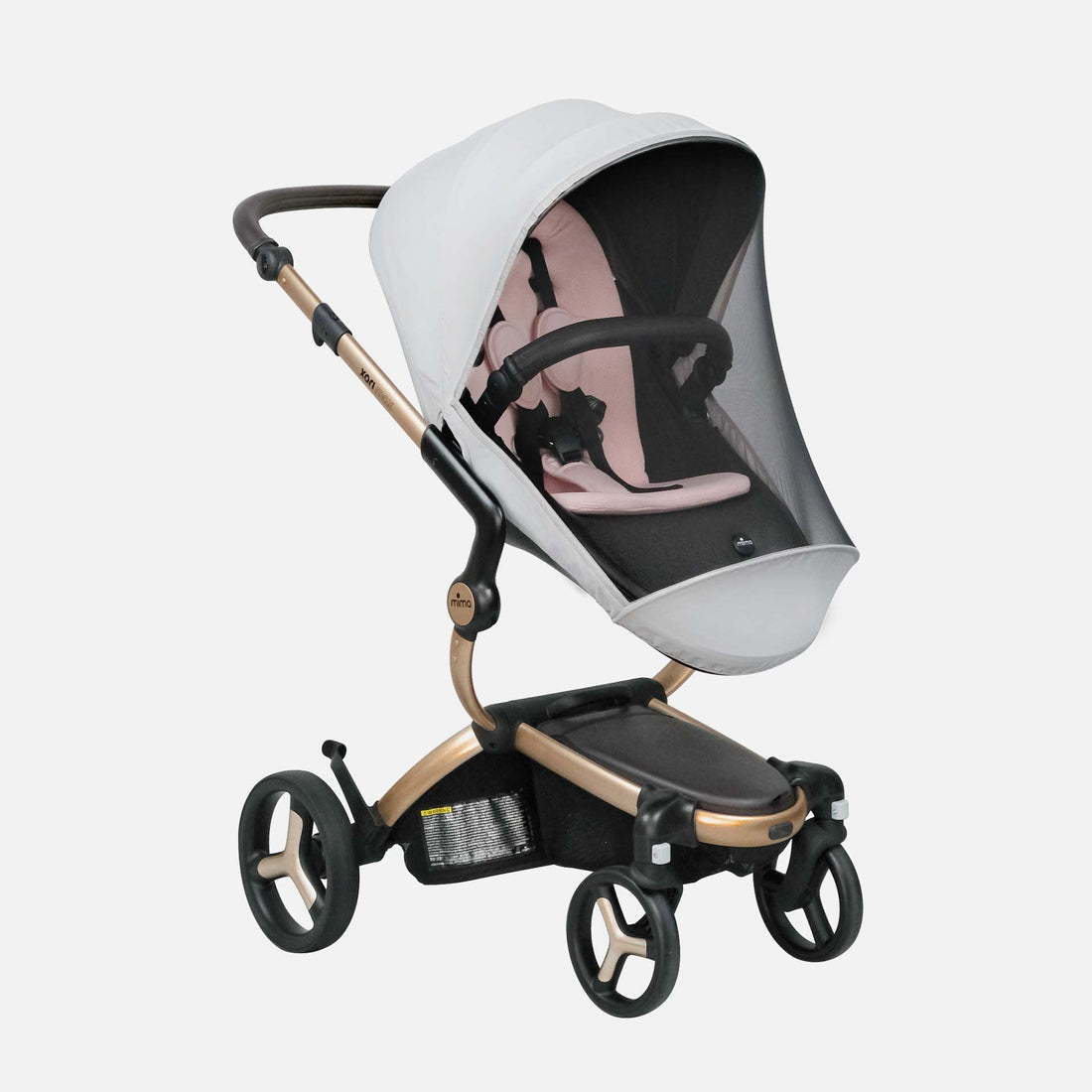 mima xari max stroller with mosquito net installed