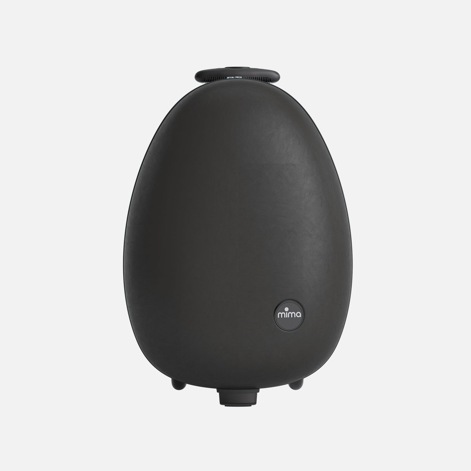 Mima Ovi Black suitcase, standalone product view 