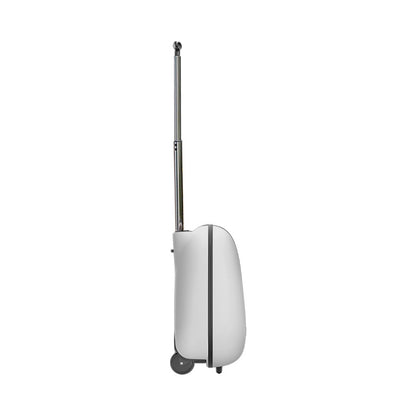 Mima Ovi Snow White suitcase with handle extended, standalone product view 