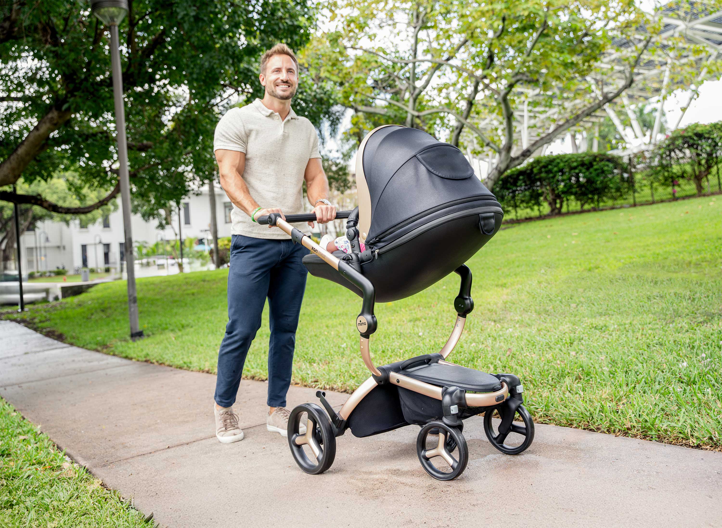 mima® xari max Black & Gold Stroller & Bassinet Collection - mima® USA