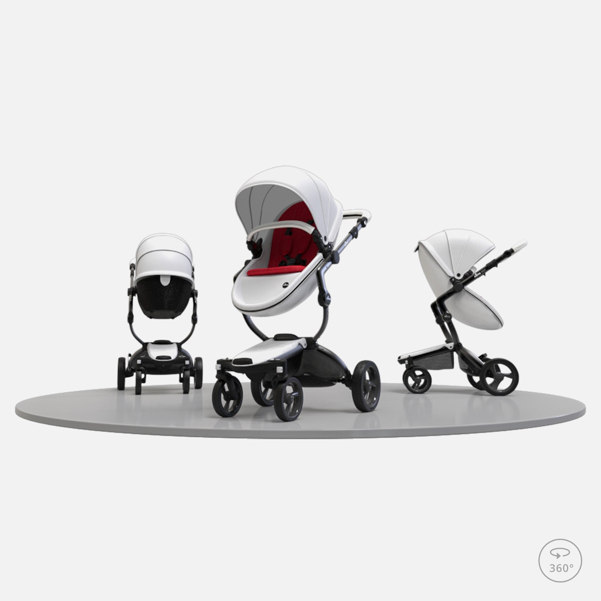 Starter Pack Mima Per Passeggino Xari – Colore Stone White – Imbottitura E Materassino Originali